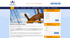 Desktop Screenshot of exclusiveboatcharters.com.au